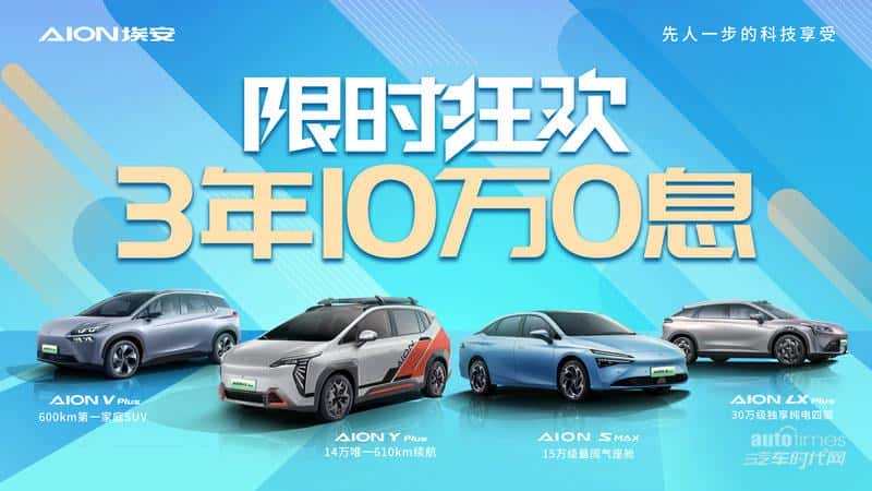 埃安双料保值冠军 3年10万0息再加料